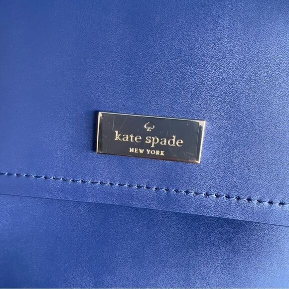 KATE SPADE ♠️ New York Arbour Hill Charline Blue & White Handbag - Picture 9 of 9